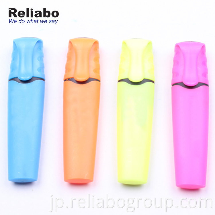 Reliaboオフィスステーショナリークラシックスタイルマルチカラー蛍光ペンマーカーペン